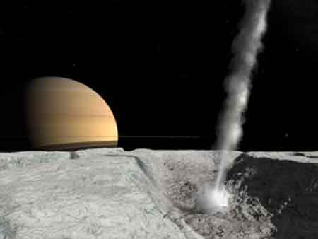 На одном из спутников Сатурна, Энцеладе, обнаружена вода. 